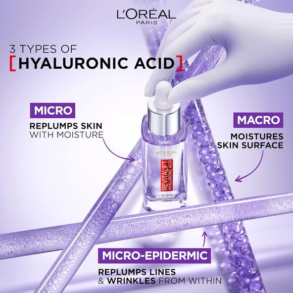 L’Oreal Revitalift Filler Hyaluronic Acid Serum Moisturizing Anti-Wrinkle 30ml - Picture 6 of 10